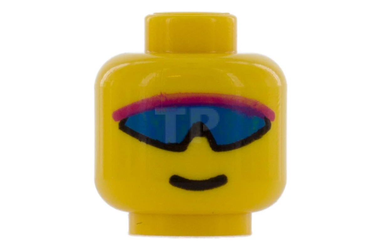 LEGO&reg; 4113872 - 3626bpx89 - Head Minifig with Red Rimmed Sunglasses Pattern
