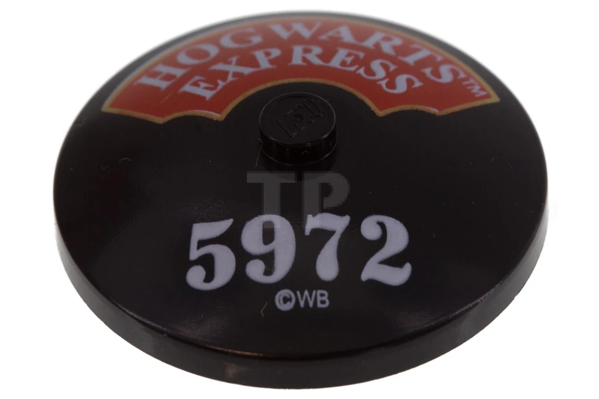 LEGO&reg;  - 3960px6 - Dish 4 x 4 Inverted with Hogwarts Express Pattern