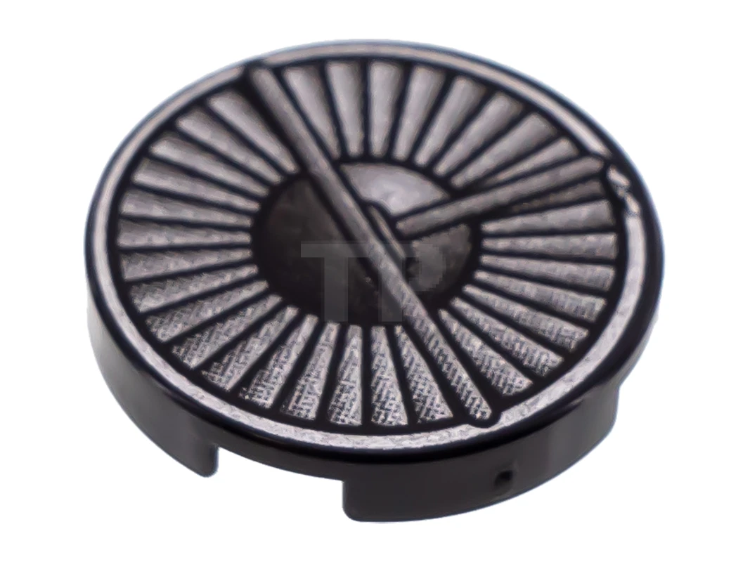 LEGO&reg; 4255050 - 4150px21 - Tile, Round 2 x 2 with Silver Dense Fan Pattern