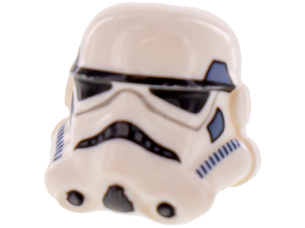 LEGO&reg; 6080506 - 30408pb06 - Minifig, Headgear Helmet SW Stormtrooper, 2 Chin Holes, Dark Blue and Sand Blue Pattern