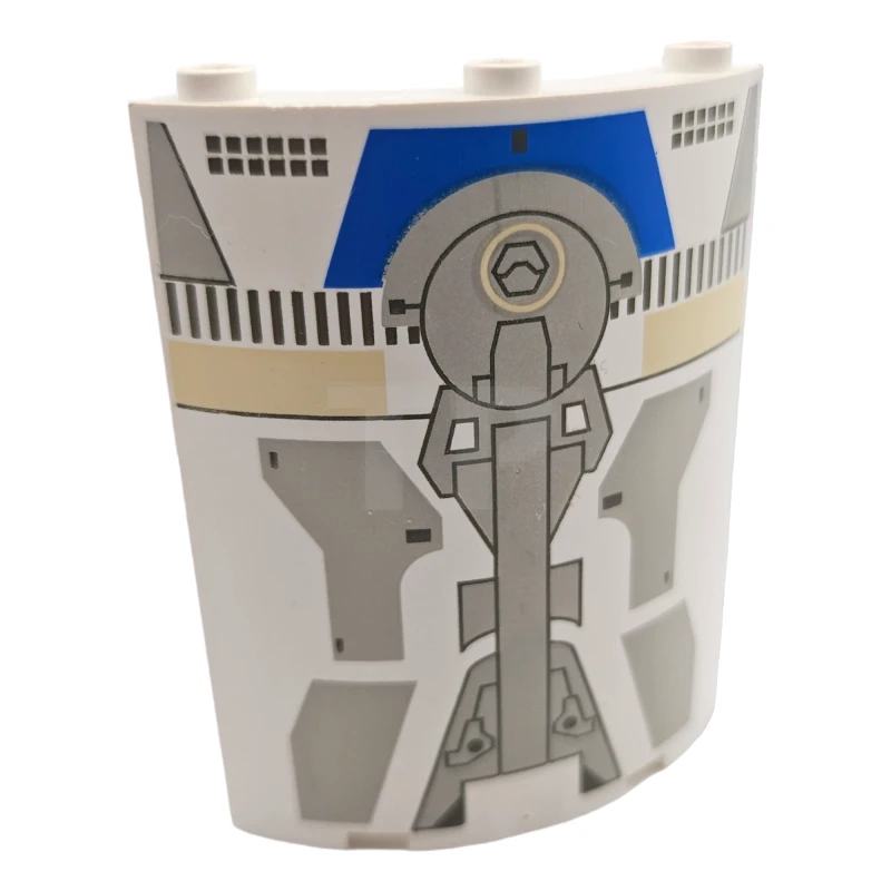 LEGO&reg; 30562px2 - 4142929 - Cylinder Quarter 4 x 4 x 6 with SW Droid Escape Pattern