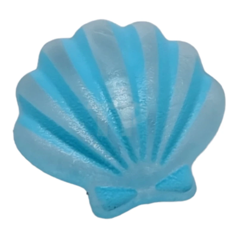 LEGO&reg;  - 51675pb01 - Icona Clikits, conchiglia 2 x 2 con pin, motivo a rilievo blu brillante