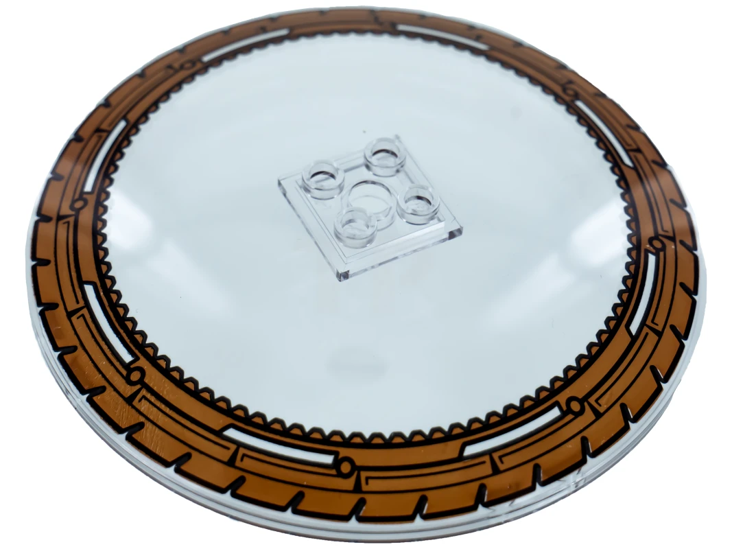 LEGO&reg; 6104541 - 50990apb05 - Dish 10 x 10 Inverted (Radar) with Wheel / Tire Pattern