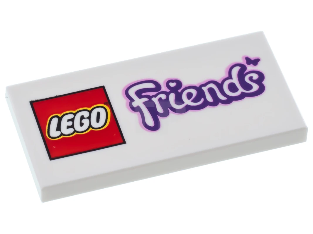 LEGO&reg; 6055792 - 87079pb0124 - Fliese 2 x 4 mit LEGO Friends Logo mit Schmetterlingsmotiv