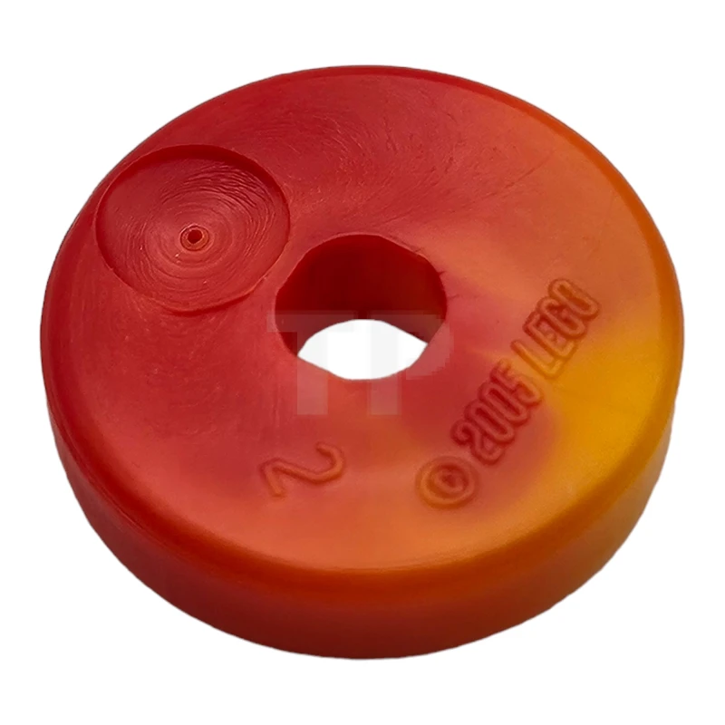 LEGO&reg; 53993pb01 - 4496199 - Minifig, Weapon Disc 2 x 2 with Marbled Yellow Pattern