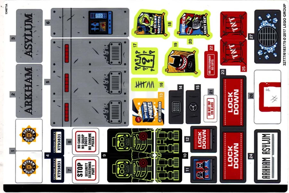 LEGO&reg; 6183775 - Sticker for Set 70912
