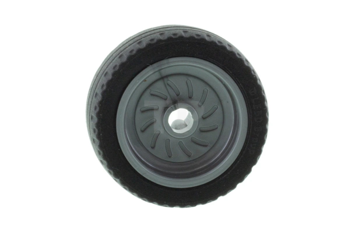 LEGO&reg;  - 18976c01 - Rueda 18mm D. x 12mm con Agujero para Eje y Espárrago con Neumático Negro 24 x 12 Bajo