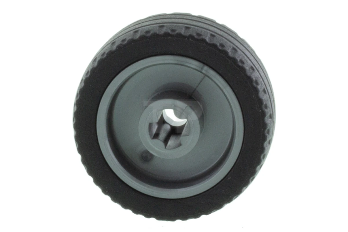 LEGO&reg;  - 18976c01 - Rueda 18mm D. x 12mm con Agujero para Eje y Espárrago con Neumático Negro 24 x 12 Bajo