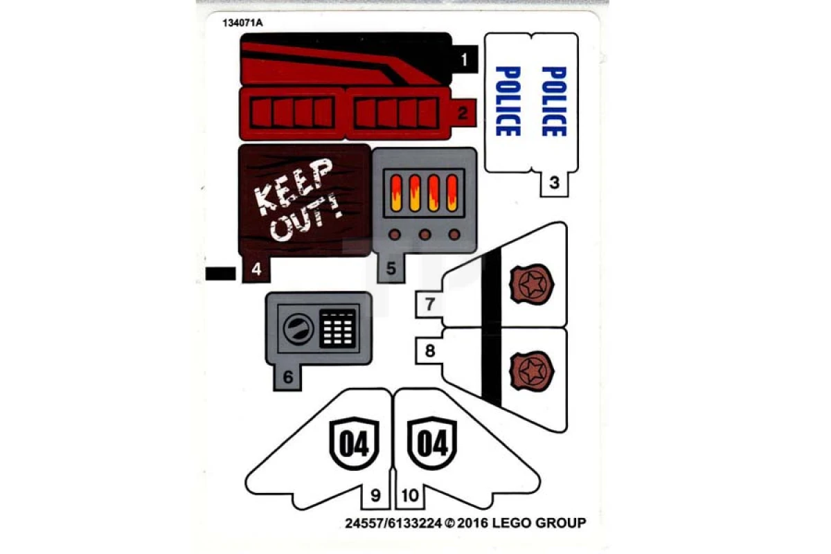 LEGO&reg;  - Sticker for Set 60131 