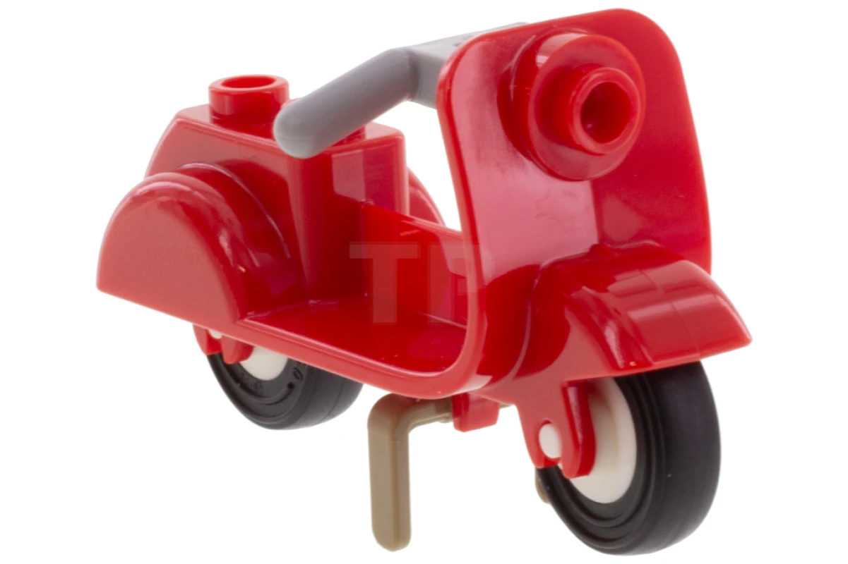 LEGO&reg;  - 15396c05 - Scooter with Dark Tan Stand and Light Bluish Gray Handlebars - Complete Assembly