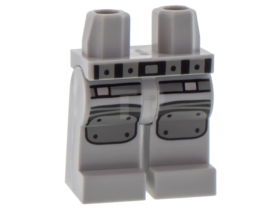 LEGO&reg; 6194742 - 970c00pb0719 - Benen Minifiguur met Riem en Kniebeschermers Patroon
