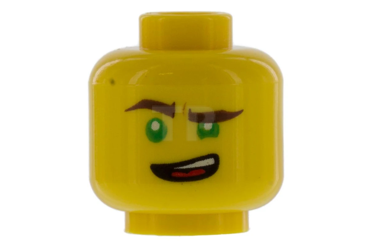 LEGO&reg; 6191962 - 3626cpb1890 - Head Minifig with Lopsided Grin / Gritted Teeth Pattern