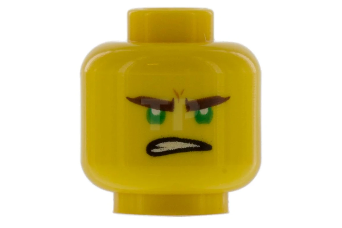 LEGO&reg; 6191962 - 3626cpb1890 - Head Minifig with Lopsided Grin / Gritted Teeth Pattern