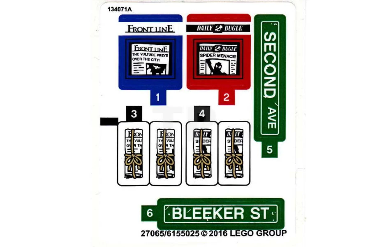 LEGO&reg;  - Autocollant pour l'ensemble 76058 (version nord-américaine)
