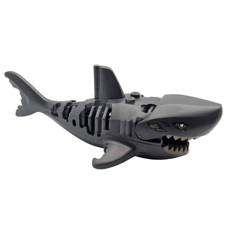 LEGO&reg;  - 30942c01pb01 - Squalo con ossa e branchie con occhi bianchi e denti e tendini scuri Modello fantasma/zombie