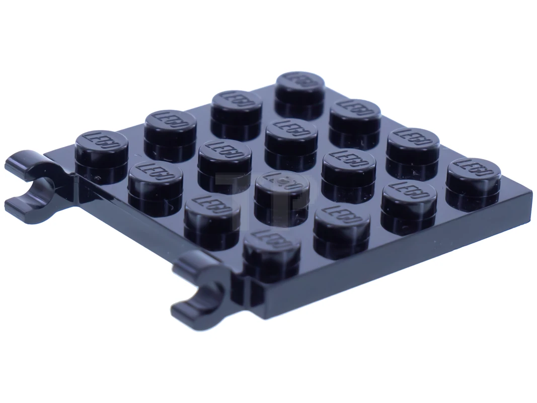 LEGO&reg; 6174508 - 11399 - Piastra, modificata 4 x 4 con clip orizzontali (clip O aperte spesse)