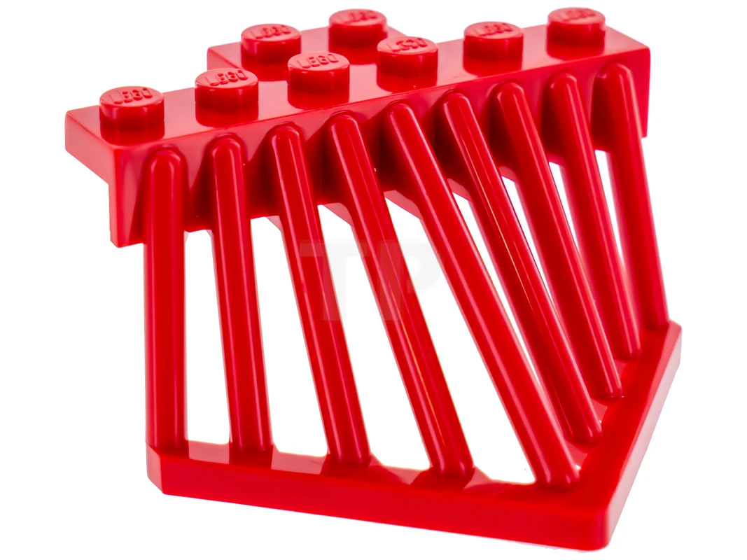 LEGO&reg; 6252582 - 90201 - Plate 2 x 6 with Sloped Bars (Cow Catcher)