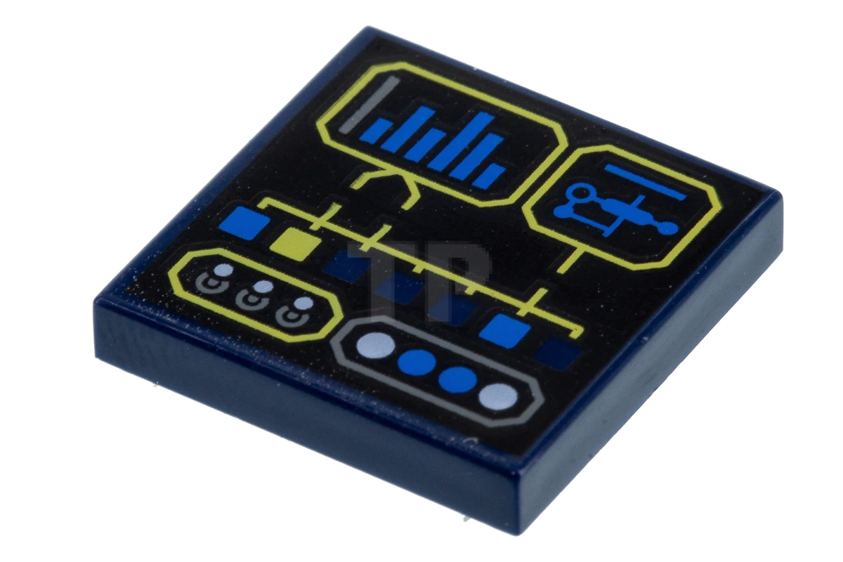 LEGO&reg; 6181543 - 3068pb1062 - Tile 2 x 2 with Digital Display Pattern