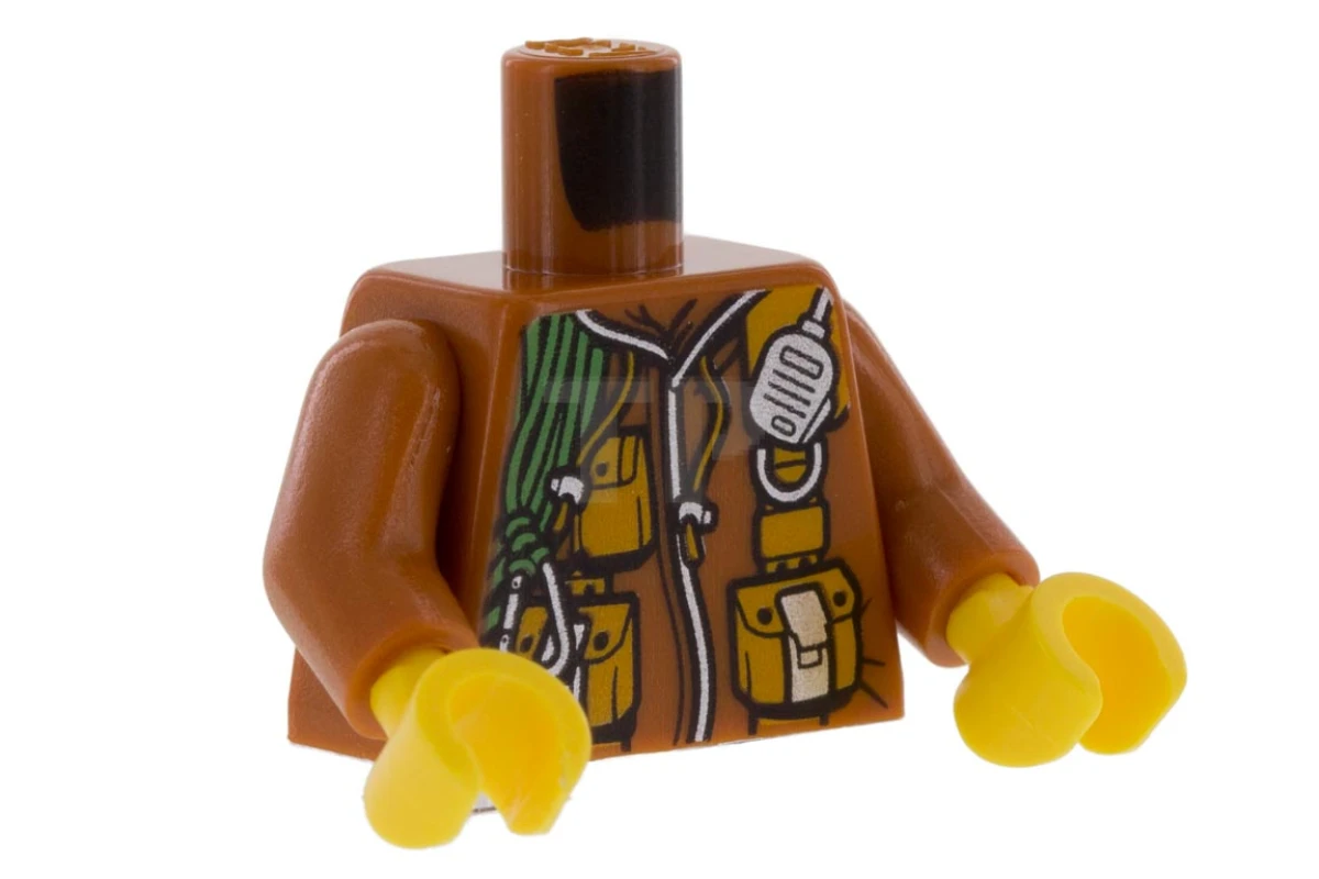 LEGO&reg; 973pb2756c01 - 6179212 - Torso (complete) with Jungle Explorer Jacket Pattern 