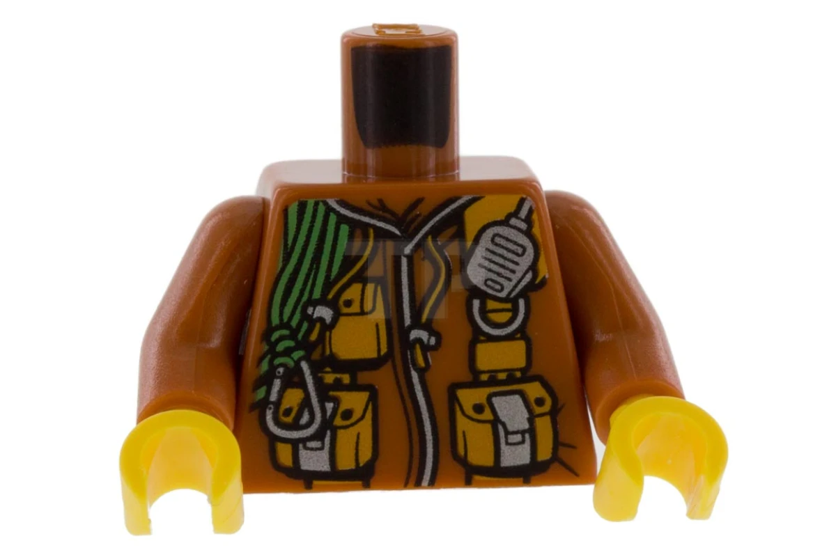 LEGO&reg; 973pb2756c01 - 6179212 - Torso (complete) with Jungle Explorer Jacket Pattern 