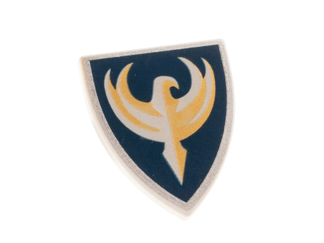 LEGO&reg; 4265875 - 3846pb017 - Shield Triangular with Jayko Hawk Pattern