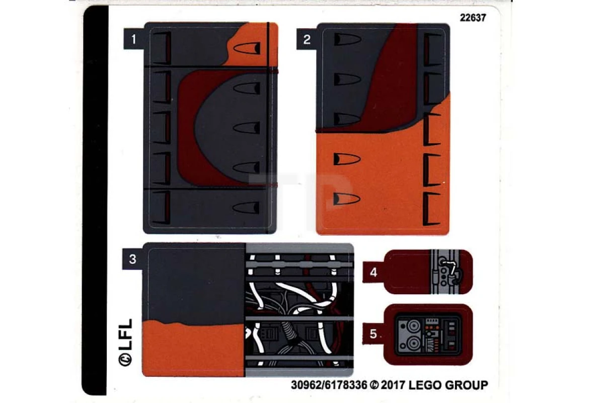 LEGO&reg; 6178336 - Sticker for Set 75173