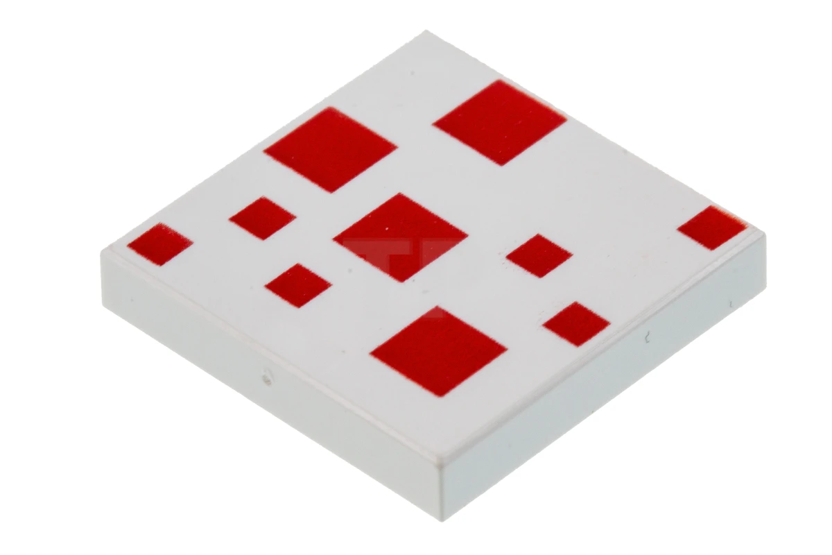 LEGO&reg; 6296995 - 3068pb0991 - Tile 2 x 2 with Pixelated Squares Pattern (Minecraft Cake)