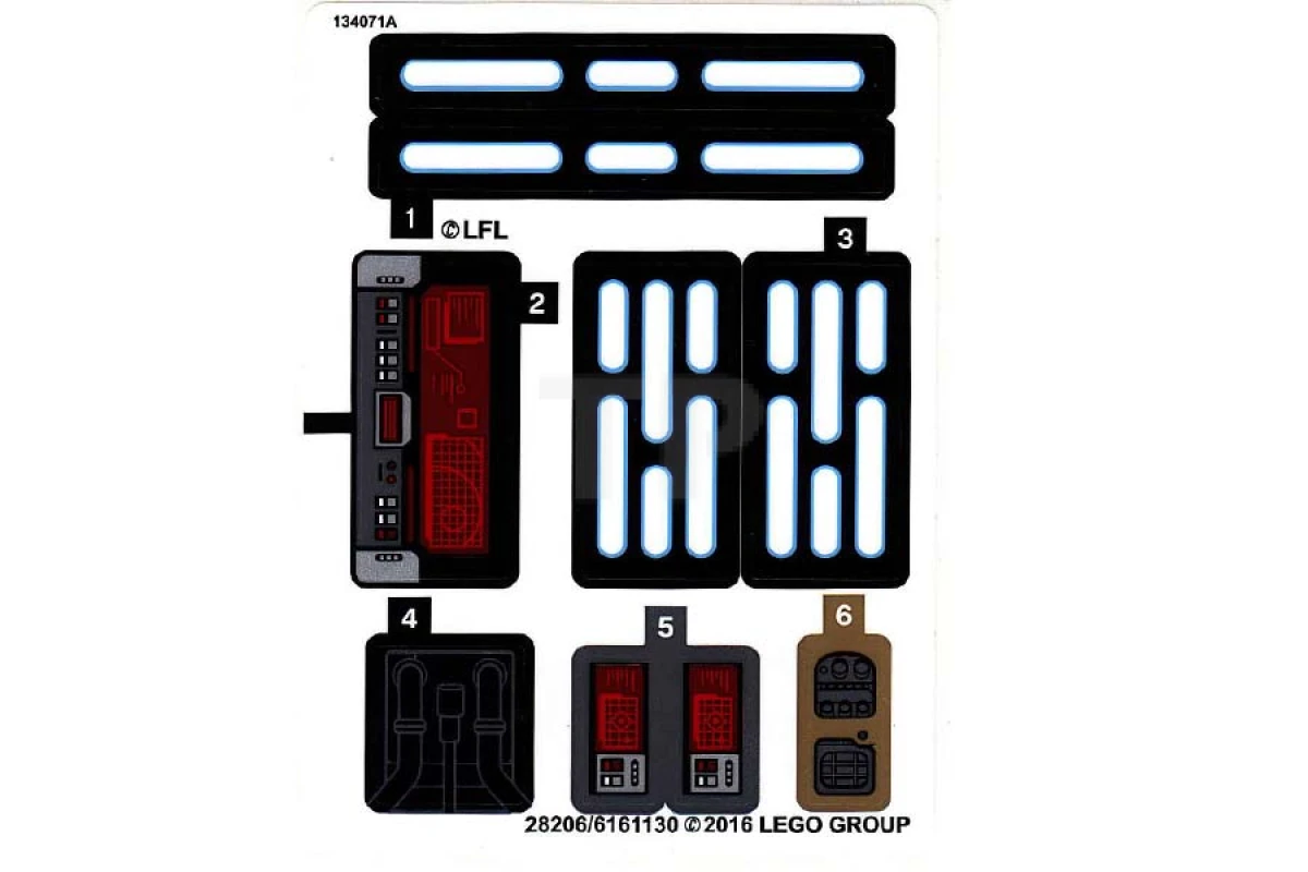 LEGO&reg;  - Autocollant pour l'ensemble 75156 (version nord-américaine)