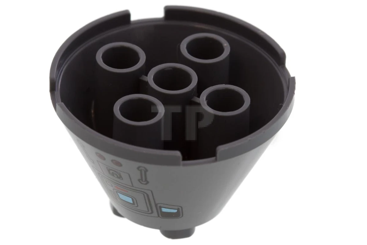 LEGO&reg; 6342717 - 3943bpb06 - Kegel 4 x 4 x 2 met asgat en luiken en handgrepen Patroon