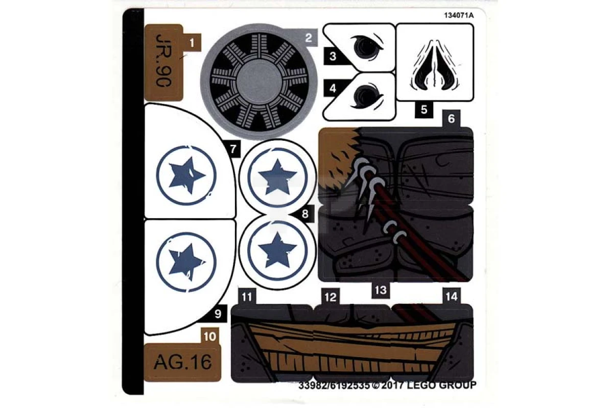 LEGO&reg; 6192535 - Sticker for Set 76075