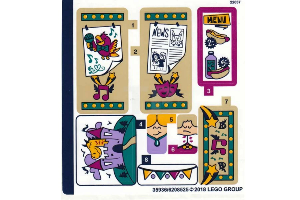 LEGO&reg; 6208525 - Sticker for Set 41334