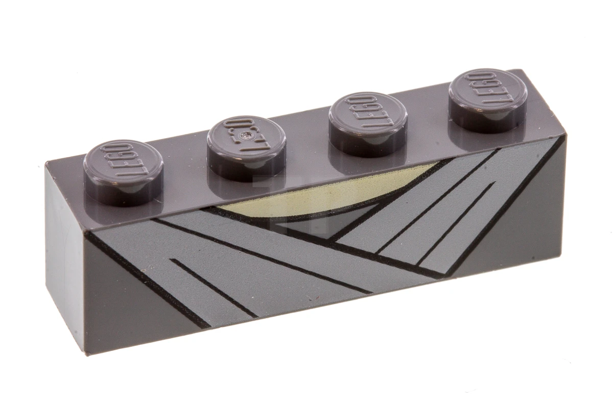 LEGO&reg; 6213672 - 3010pb225 - Brick 1 x 4 with Light Bluish Gray Robe Lapels and Tan Neck Pattern