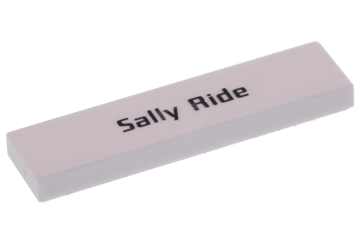 LEGO&reg; 6215336 - 2431pb498 - Tile 1 x 4 with 'Sally Ride' Pattern