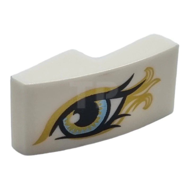 LEGO&reg; 6214779 - 11477pb051L - Pendiente 2 x 1 Curvado con Patrón Ojo Izquierdo