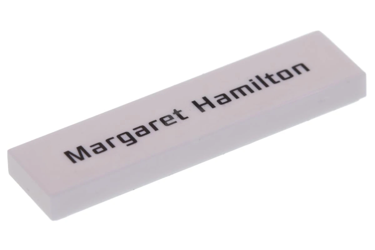 LEGO&reg; 6215235 - 2431pb496 - Carreau 1 x 4 avec motif 'Margaret Hamilton'