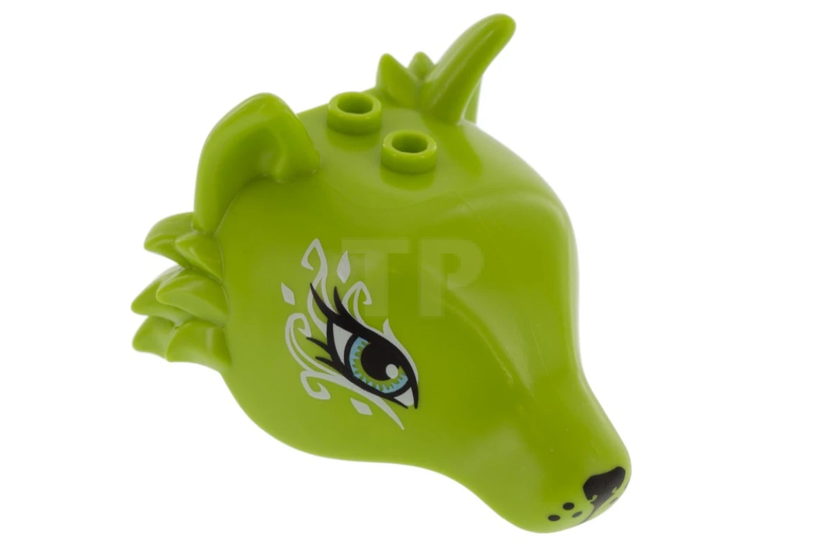 LEGO&reg; 6213407 - 35600pb01 - Fox Head with Swirls Pattern (Liska)