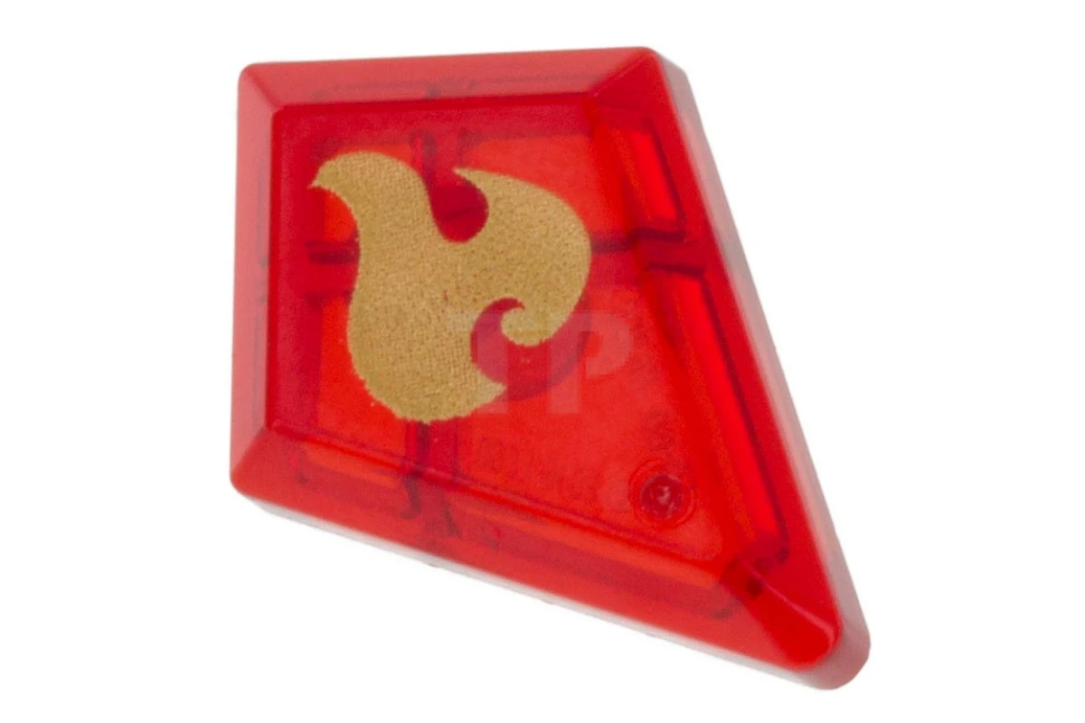LEGO&reg; 6213349 - 35649pb02 - Tile 1 x 2 Diamond with Elemental Fire Pattern