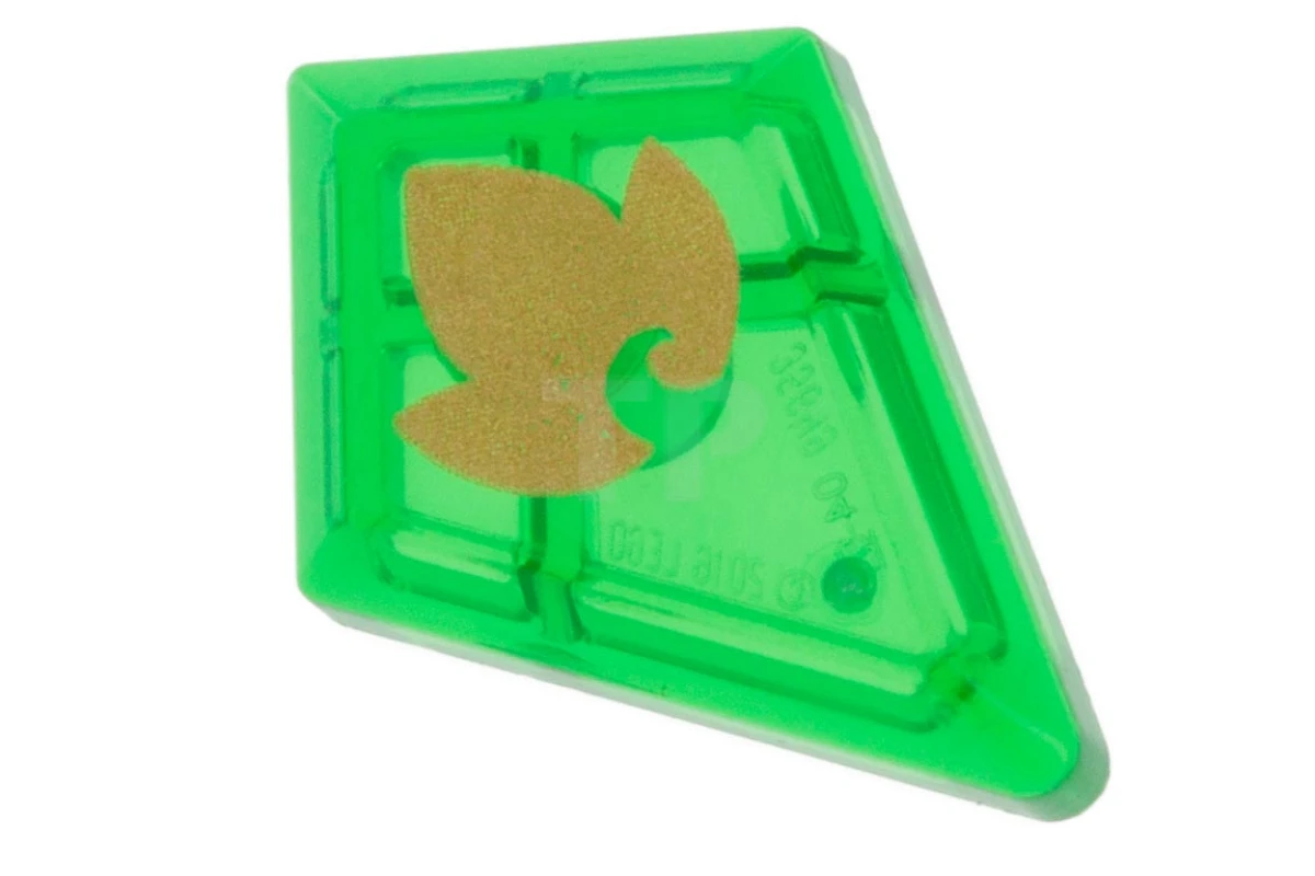 LEGO&reg; 6213354 - 35649pb04 - Tile 1 x 2 Diamond with Elemental Earth Pattern