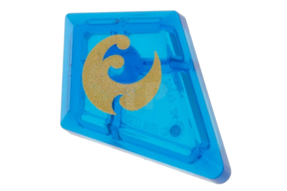 LEGO&reg; 6213351 - 35649pb01 - Tile 1 x 2 Diamond with Elemental Water Pattern