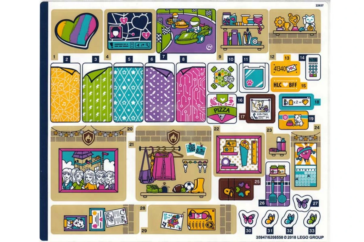 LEGO&reg; 6208558 - Sticker for Set 41340