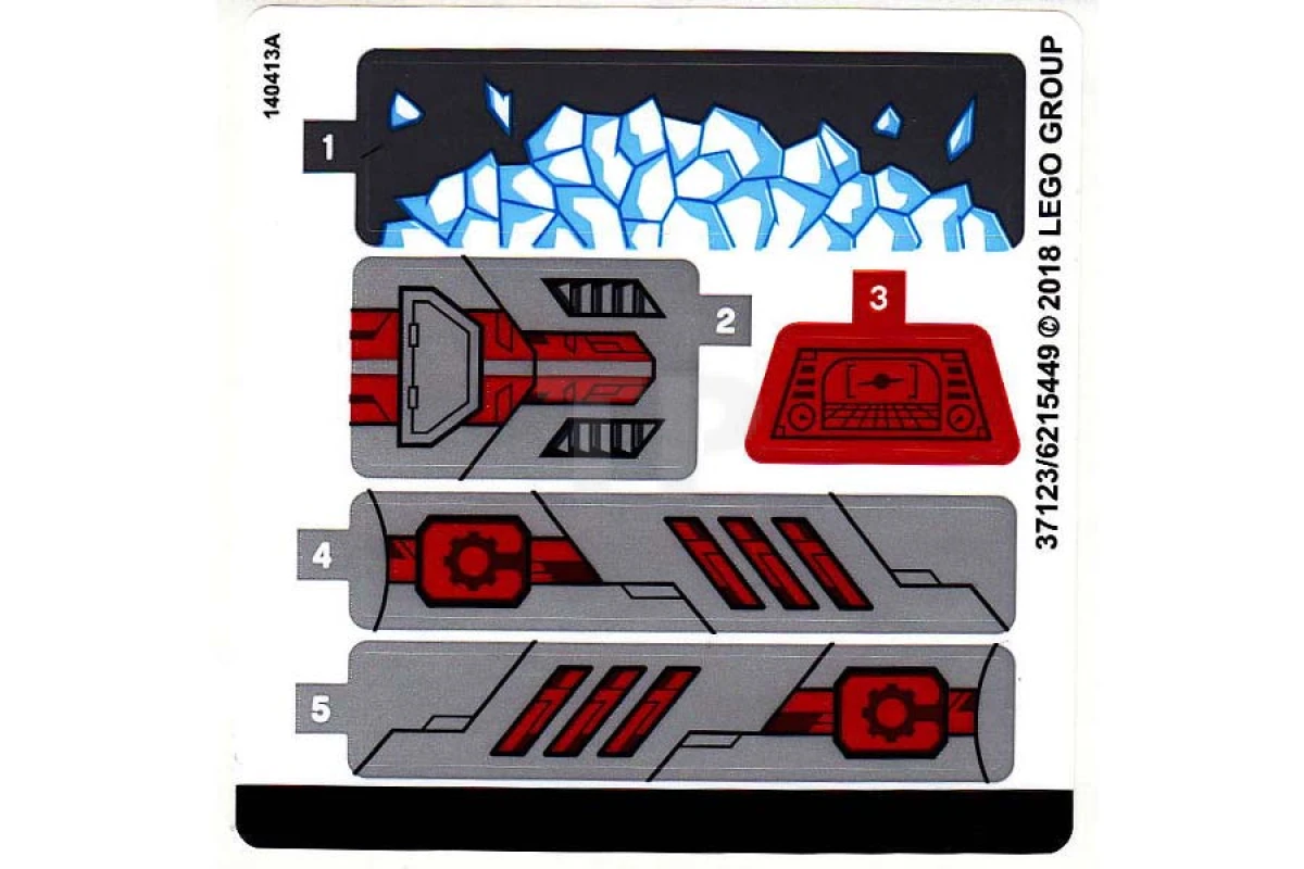 LEGO&reg; 6215449 - Adesivo per il set 76098