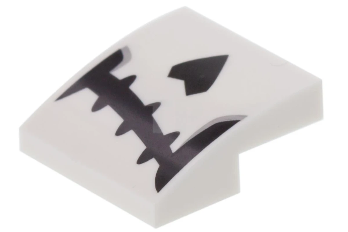 LEGO&reg; 15068pb127 - 6209739 - Slope 2 x 2 x 2/3 Curved with Skeletal Pattern