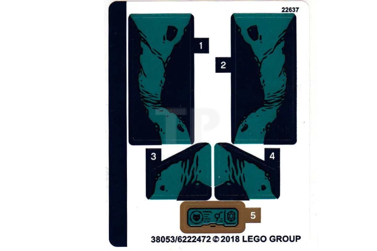 LEGO&reg; 6222472 - Sticker voor set 76101