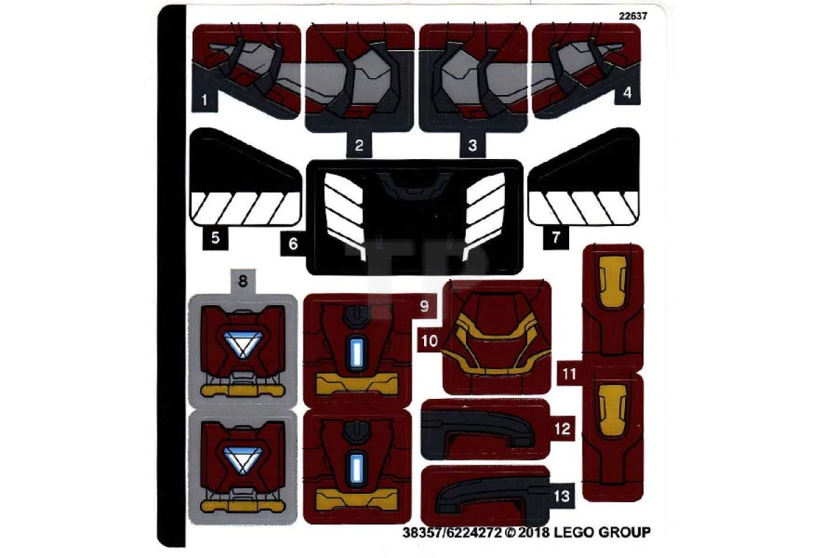 LEGO&reg; 6224272 - Sticker for Set 76104