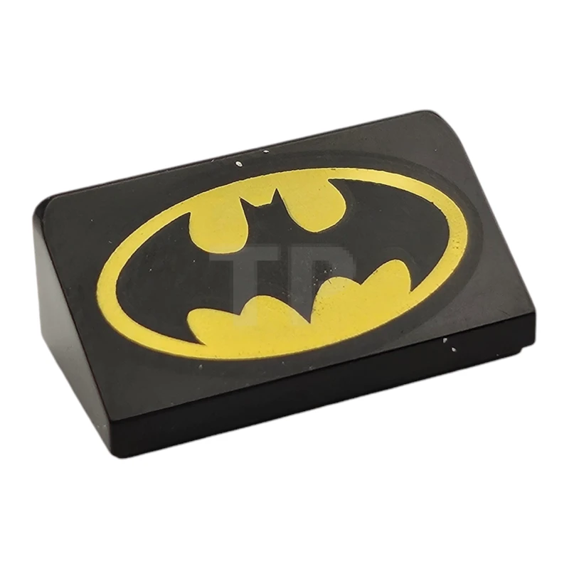 LEGO&reg; 6210463 - 85984pb186 - Slope 30° 1 x 2 x 2/3 with Bat Pattern (Batman Logo)