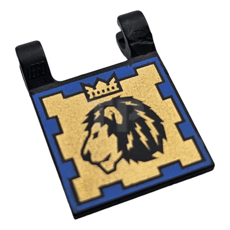 LEGO&reg; 4227804 - 2335pb006 - Flag 2 x 2 Square, Dual Pattern, Scorpion and Lion with Crown