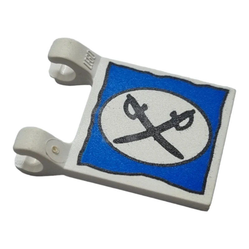 LEGO&reg; 4161064 - 2335px4 - Bandera Cuadrada 2 x 2 con diseño ovalado y dos alfanjes cruzados