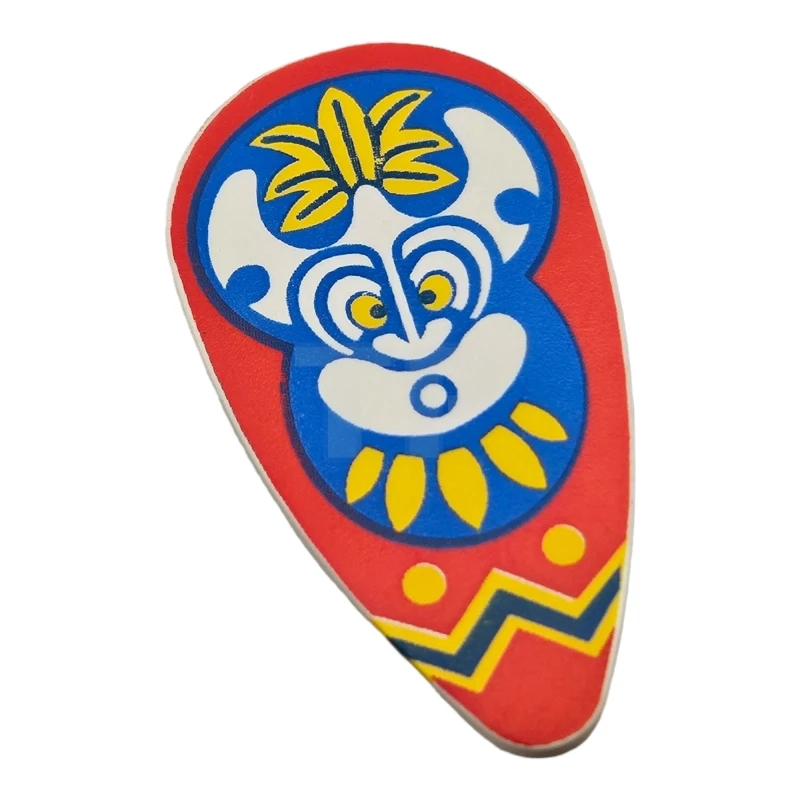 LEGO&reg; 4160944 - 2586px10 - Schild eiförmig mit Inselbewohner-Muster