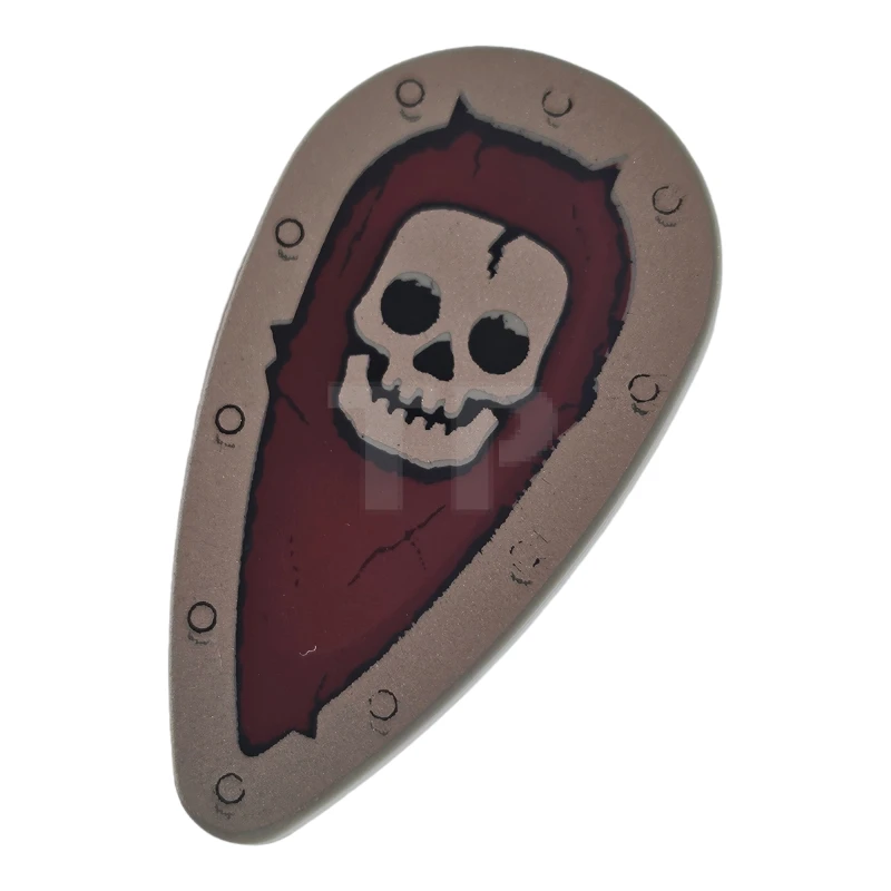 LEGO&reg; 4506835 - 2586px17 - Bouclier ovoïde avec motif de crâne