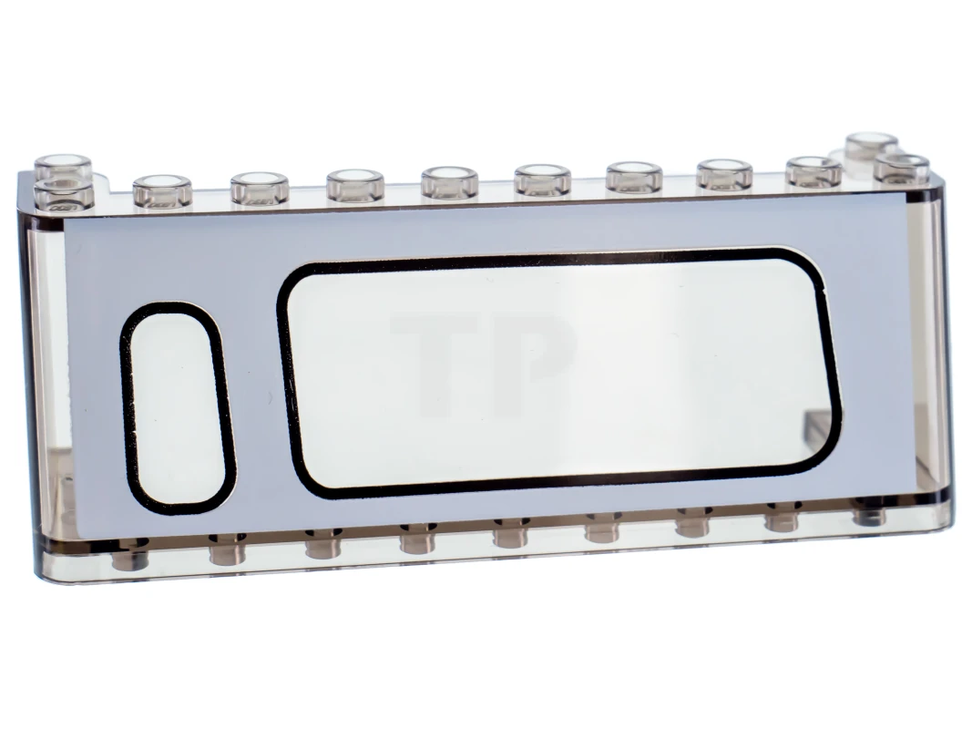 LEGO&reg; 4586116 - 2694pb01R - Windscreen 3 x 10 x 3 with Large Window Right, Small Window Left Pattern
